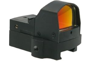 BEGADI Mini Reddot mit Lichtsensor, Leuchtpunktvisier aus Metall, Rotpunkt Visier mit automatischer Helligkeitseinstellung, schwarz