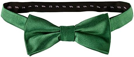 Premium Quality Larking Bow Ties - Pre Tied/Self Tie Bowtie 100% Silk/Cotton (Black/Red/Pink/White/Green/Blue) with Black Gift Box – for Men & Women, for Weddings and Black-Tie Events
