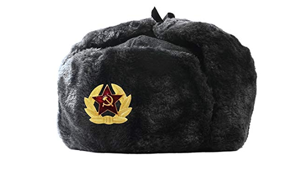 RUSSIAN STORE Colbacco Grigio Scuro Effetto Maculato in Dotazione  all'Esercito Russo Originale Soviet Ushanka. : Amazon.it: Abbigliamento