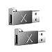 Produktbild iMangoo USB C Konverter, Typ C Metall Daten Sync Transfer Aufladen Adapter für Oneplus 7 Pro Samsung Galaxy Note 9 S10 Plus Huawei P30 Pro Mate 20 Pro Google Pixel 3a XL LG G6 Oppo Reno 2 Stück