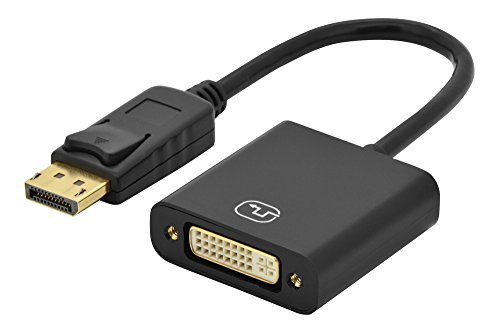 DisplayPort Adapterkabel, DP - DVI (24+5), 1080p, Stecker-Buchse, 0,15m Kabel, mit Verriegelung, DP 1.2 kompatibel