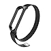 Produktbild Xiaomi Mi Band 3 Armband, Onlyct Ersatzband Edelstahl Milanaise Strap Schlaufenarmband Magnet Uhrenarmband Replacement Metall Armband mit Magnetverschluss für Xiaomi Mi Band 3 (Schwarz)