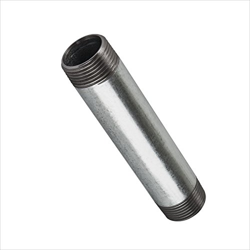 Stabilo-Sanitaer Rohrdoppelnippel 1/ 2 Zoll 21,3 x 500 mm DN15 Rohrnippel verzinkt Langnippel Gewindenippel Doppelnippel Nippel Gewinderohr - 4