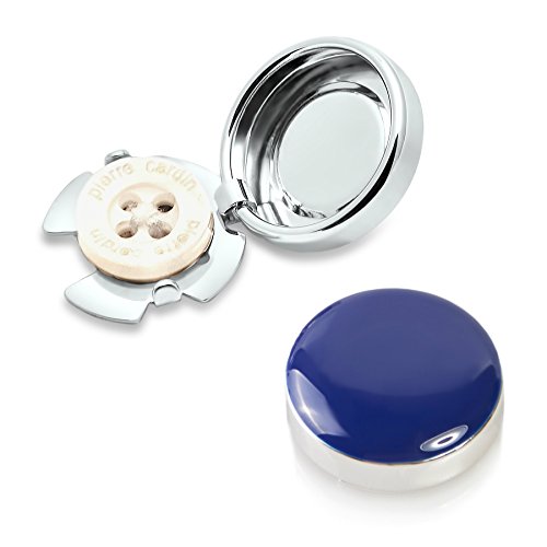 Cubre Botones Azul Marino - La Alternativa a Los Gemelos para Camisas Ordinarias