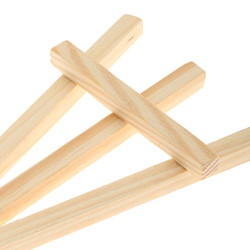 Phenovo Kunst Versorgung Staffelei Mini Holz Tischvitrine Natürliche Handwerk Stehen – 15 * 8cm - 7