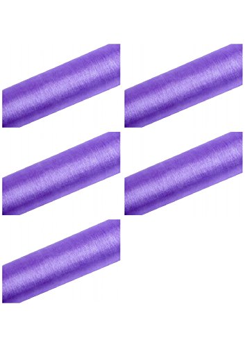 SiDeSo® 45m Organza (5x 9m Rolle) lila 16cm 0,24€/m Breite Stoff Hochzeit Tischläufer Deko Floristik
