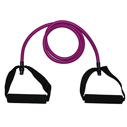 wellsem Yoga pull cuerda Fitness bandas de resistencia ejercicio tubos formación práctica banda elástica cuerda Yoga Workout Cordages 1pieza, morado