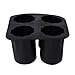 Produktbild 4 Cup Ice Cube Shot Form Silikon Shooters Glas Freeze Form Schöpfern Tablett Party, Schwarz , 10x5.5cm