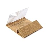 DEESEE(TM) 3D-Lupe, Stereoskopische Verstärkung, 30,5 cm (12 Zoll), Holzhalterung, Light, gold, For iPhone XS Max
