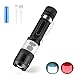 Produktbild LED Taschenlampe,Vanbing 3 Modi USB Wiederaufladbare Taschenlampen Superhelle,800 Lumen,Zoombar Einstellbar Fokus,Tragbar COB Arbeit Taschenlampe mit Weißem Rot Licht für Outdoor Camping Wandern