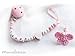 Personalised Dummy Clip with name, soother chain, dummy holder, pacifier clip - butterfly #1053, handmade by mamasliebchen
