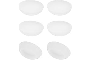 ‎PATIKIL PATIKIL 6 Stück Silikonstopfen 24 mm Silikon Lochstopfen, Runden Gummistopfen, Montagedurchmesser für 22-24 mm abdeckkappen für bohrlöcher blindstopfen, verschlussstopfen, Transparent