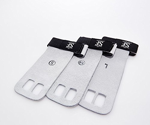 Suprfit Gymnastic Grips | Gymnastik Handschuh | Turn Riemchen | Hand Schutz | Crossfit Turnen Fitness WOD | Leder | Schwarz, Weiß oder Blau | XS bis XL - 6