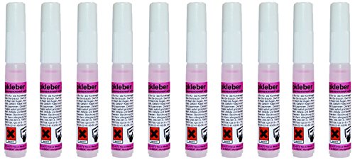 Nailfun 10 Stück Tipkleber - Nagelkleber 2 g - extra-strong