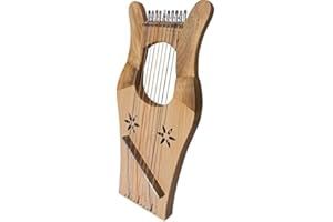 MID-EAST Mini Kinnor King David's Harp Lyre - Light Walnut & Ash