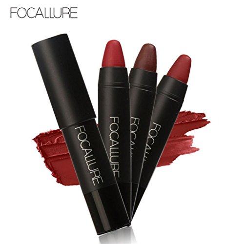 ROPALIA 3 Stücke Matte Samt Lip Gloss Set Wasserdicht Langlebig Akt Tattoo Bleistift Lippenstift