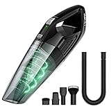 Holife Handheld Cordless Vacuum Cleaner, 4Kpa Suction Portable Hand Held Car Vacuum with Wall-Mounting Charge Base, Wet & Dry Rechargeable Vac for Pet Car Home Office