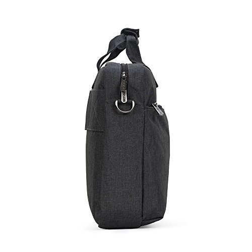 Caison Wasserdicht Laptop Tragen Handtasche Computer Schulter Messenger Kreuzkörper Tasche Bag fuer 15″ 15.6 Zoll Computer (Dunkel Grau) - 3