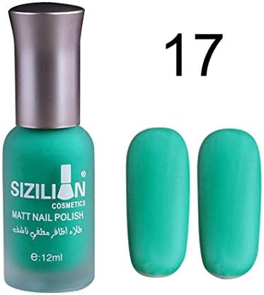 TIREOW 12ml Matte Dull Fast-dry Nail Polish Art Matte Nail Polish Gel (Q)