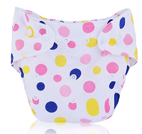 BuyHere Cute Unisex-baby Diaper,Pink Dots