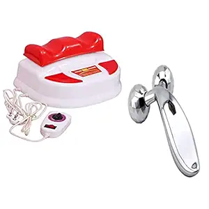 GYMLINE Exercise Fitness Walking Machine With Infrared Light For Weight Loss With 3D Metal Face-lift Roller Massager Beauty Tool