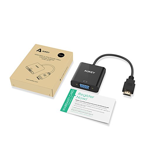 Aukey cb-v4 – HDMI auf VGA Adapter 1080p für PC/Notebook, schwarz - 7