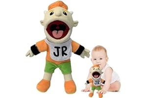 USPER Jeffy Puppet Plush Toy Doll, 40CM Hand Puppet, Funny Puppets Toy with working mouth, Kid's Gift for Birthday Christmas Halloween Party Role Play (Junior)