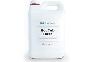 SpaChem Spa Hot Tub System Flush 5ltr, Hot Tub Pipe Flush Cleaner - breaks down and removes biofilm build up, dirt, oils, unpleasant smells from your internal hot tub pipes.
