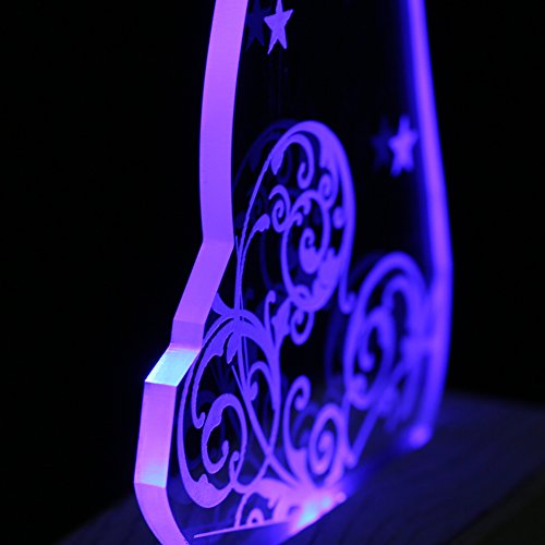 Giftgarden Christliche deko mit LED Beleuchtung Schutzengel hält einen Gottesdient - 7