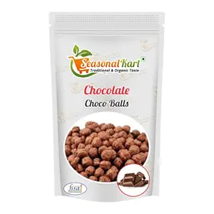 Seasonal Kart Breakfast Cereal, Chocolate Choco Balls, Multigrain 400 gms, [Choco Balls Chocolate Flavoured, High Fibre and Multigrain]