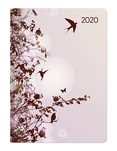 Mini-Buchkalender Style Hummingbird Tree 2020 - Taschenplaner - Taschenkalender A6 - Day By Day - 352 Seiten - Terminplaner - Notizbuch