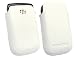 Produktbild Original Blackberry Textured Weiße Ledertasche Mit Proximity Sensor In Großpackungen Für Blackberry 9700/9780 Bold + Emartbuy Displayschutz