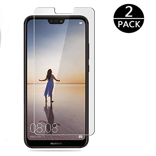 Modoca [2-Pack Protector Pantalla Huawei P20 Lite, Cristal Templado P20 Lite [Cobertura Máxima] Protector Vidrio Templado para Huawei P20 Lite