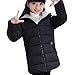 Produktbild Longra Wintermantel Kinder Mädchen Lang Parka mit Kapuze Steppmantel verdickte Winterjacke Daunenmantel für Kinder Daunenjacken Wintermantel Slim Fit Steppjacke Parka (150CM 11-12Jahre, Black)