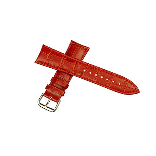 Preisvergleich Produktbild Evtech (tm) Apple-Watch, iWatch Strap Crocodile Leather Ersatzuhrenarmband-Bügel-Armband-Han... (38mm Red)