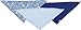 Playshoes Unisex Bandana Bibs Cars Pack of 3 Neckerchief, Blue (Original), One Size