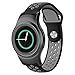 Produktbild FeiliandaJJ Silikon Ersatzarmbänder Für Samsung Gear S2 SM-R720/SM-R730 mit Adapter,Armbänder Zweifarbig Atmungsaktiv Smart Watch Zubehör Uhrenband Uhrenarmbänder Replacement Watch Band (C)