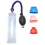 eeddoo® Premium Penis Pump – In 3 Different Attachments – Erection Pump, Erection, Vacuum Anti Impotence Penis Pump Enlarger – More Virility Sex Penis Men XL XXL Vacuum training Trainer Women's)