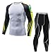 Price comparison product image Fitness Tops Mens, HotsellMan Long-Sleeved T-Shirt Elastic Cool Dry Quickly Compression Baselayer Leggings Top Suit White