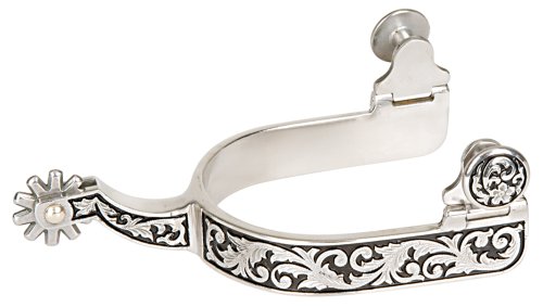 Weaver-Leather-Womens-25-7900-Spur-with-Engraving-and-Black-Paint