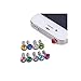 Produktbild 10 x Strass Staub Schutz Stöpsel Kappe Headset Buchse für iPhone 5 4G 4S iPod iPad iPad 2 iPad 3 Ipad4 Samsung Nokia Motorola Apple ipad 1 2 3 4 mini-nichts mit Kopfhöreranschluss