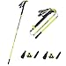 Produktbild AGYE Wandertöcke,Kohlefaser Nordic Walking Stöcke,Teleskopstöcke Gehstock Spazierstock -mit Gummipuffer Und Tasche Für Damen Und Herren,Green