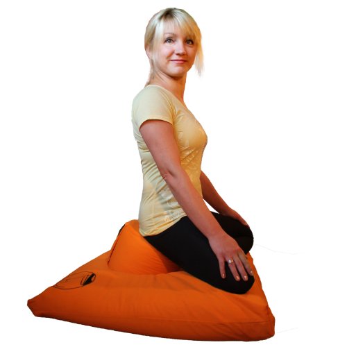 KlarGeist Meditationskissen Yogakissen Zafu, für Anfänger Ungelenkige & Profis - 5