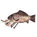 Produktbild OULII Lustige Fisch-wie Zipper Geldbörse Pouch Weird Pen Pencil Holder Fall Make-up-Tasche