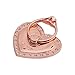 Produktbild Albeey Universal Aufkleber Ring Standplatz Herz Handy Halter 360 Grad Drehbar Telefon Ringhalter (Roségold)