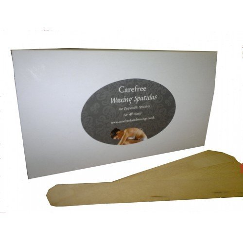100 x Disposable Wooden Waxing Spatulas Pieces Wax Sticks