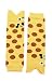 La Vogue 2pcs Girls Shark Shape Cartoon Prints Knitted Leg Warmers Giraffe One Size