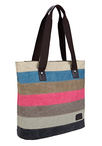 Mujer Lona Bolso,Mano Grande Bolsa de Hombro Ocio Bolsa Viaje Escolar Bolsa