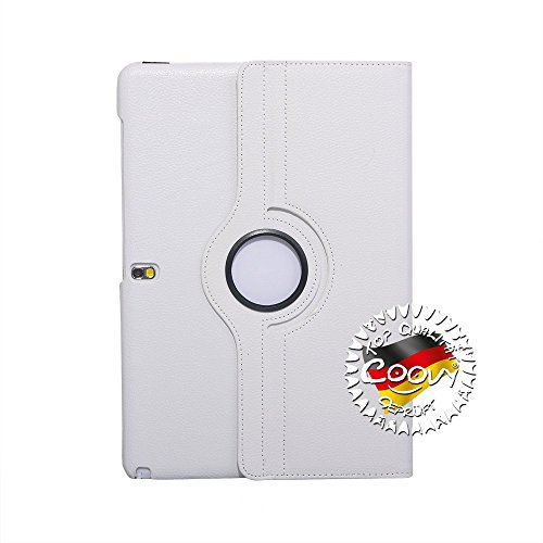 COOVY® 360° ROTATION COVER FÜR SAMSUNG GALAXY NOTE PRO 12.2 SM-P900 SM-P901 SM-P905 SMART HÜLLE TASCHE ETUI CASE SCHUTZ STÄNDER Farbe weiss - 7