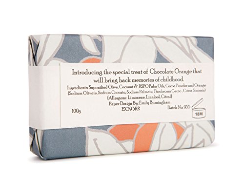 Clovelly Soap Co natürliche, handgefertigte Schokoladen-Orangen-Seife für alle Hauttypen 100g - 3